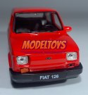 FIAT 126 czerwony MALUCH 1:34 Welly 44022