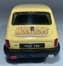 FIAT 126 żółty MALUCH 1:34 Welly 44022