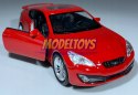 Hyundai Genesis Coupe czerwony 1:34 Welly 43628