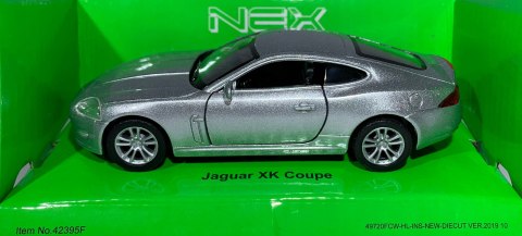 Jaguar XK Coupe srebrny 1:34 Welly 42395F