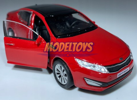 KIA Optima czerwona 1:34 Welly 43636 KIA Optima czerwona 1:34 Welly 43636