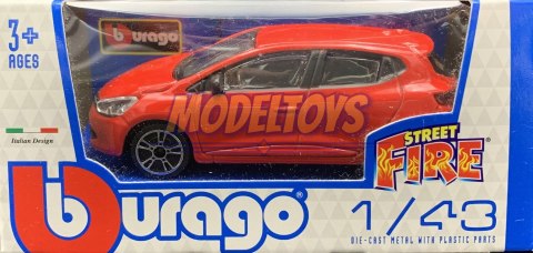 RENAULT Clio model metalowy 1:43 Bburago RENAULT Clio model metalowy 1:43 Bburago