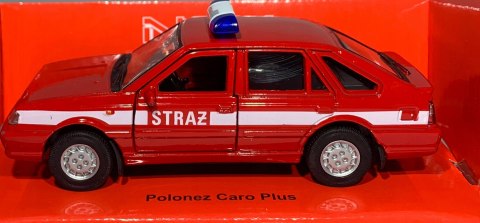 Polonez Caro Plus czerwony STRAŻ 1:34 Welly 43613