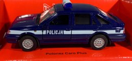 Polonez Caro Plus granat POLICJA 1:34 Welly 43613