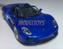 Porsche 918 Spyder niebieskie 1:34 Welly 43702F