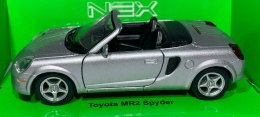 Toyota MR2 Spyder srebrna 1:34 Welly 42326F