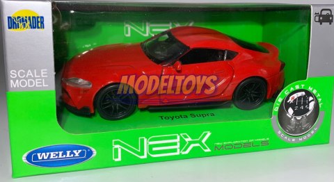 Toyota Supra czerwona 1:34 Welly 43786F Toyota Supra czerwona 1:34 Welly 43786F