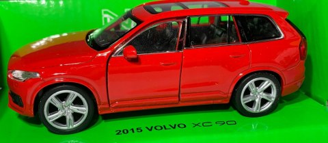 VOLVO XC 90 2015 czerwony 1:34 Welly 43688F