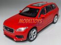 VOLVO XC 90 2015 czerwony 1:34 Welly 43688F