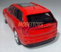 VOLVO XC 90 2015 czerwony 1:34 Welly 43688F