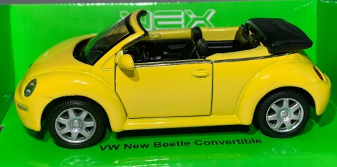 VW New Beetle Convertible yellow 1:34 Welly 42352F