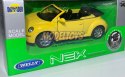 VW New Beetle Convertible yellow 1:34 Welly 42352F