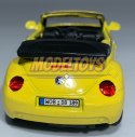 VW New Beetle Convertible yellow 1:34 Welly 42352F