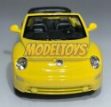 VW New Beetle Convertible yellow 1:34 Welly 42352F