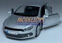 Volkswagen Scirocco srebrny 1:34 Welly 43615