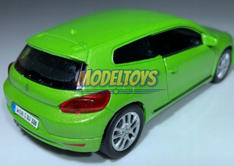 Volkswagen Scirocco zielony 1:34 Welly 43615F Volkswagen Scirocco zielony 1:34 Welly 43615F