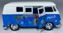 Volkswagen T1 Bus 1963 niebieski 1:34 Welly 49764F