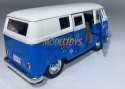 Volkswagen T1 Bus 1963 niebieski 1:34 Welly 49764F