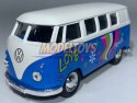 Volkswagen T1 Bus 1963 niebieski 1:34 Welly 49764F