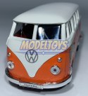 Volkswagen T1 Bus 1963 pomarańcz 1:34 Welly 49764F