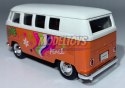 Volkswagen T1 Bus 1963 pomarańcz 1:34 Welly 49764F