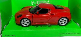 Alfa Romeo 4C red model 1:34 Welly 43676F