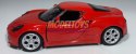 Alfa Romeo 4C red model 1:34 Welly 43676F