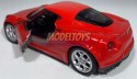 Alfa Romeo 4C red model 1:34 Welly 43676F