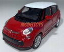 FIAT 500L 2013 czerwony 1:34 Welly 43658F