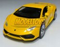 Lamborghini Huracan Coupe żółty 1:34 Welly 43694F