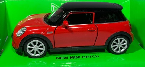 New MINI HATCH czerwony 1:34 Welly 43696F