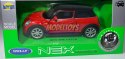 New MINI HATCH czerwony 1:34 Welly 43696F