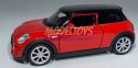 New MINI HATCH czerwony 1:34 Welly 43696F