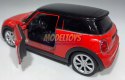 New MINI HATCH czerwony 1:34 Welly 43696F