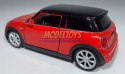 New MINI HATCH czerwony 1:34 Welly 43696F