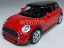 New MINI HATCH czerwony 1:34 Welly 43696F