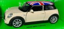 New MINI HATCH flaga UK 1:34 Welly 43696F