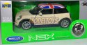 New MINI HATCH flaga UK 1:34 Welly 43696F