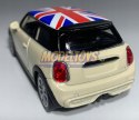 New MINI HATCH flaga UK 1:34 Welly 43696F