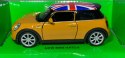 New MINI HATCH pomarańczowy UK 1:34 Welly 43696F