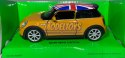 New MINI HATCH pomarańczowy UK 1:34 Welly 43696F