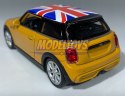 New MINI HATCH pomarańczowy UK 1:34 Welly 43696F