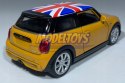 New MINI HATCH pomarańczowy UK 1:34 Welly 43696F