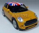 New MINI HATCH pomarańczowy UK 1:34 Welly 43696F