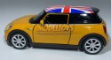 New MINI HATCH pomarańczowy UK 1:34 Welly 43696F