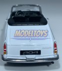 Peugeot 404 Cabriolet biały 1:34 Welly 43604F