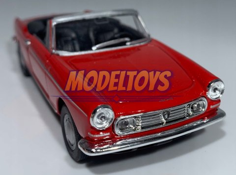 Peugeot 404 Cabriolet czerwony 1:34 Welly 43604F Peugeot 404 Cabriolet czerwony 1:34 Welly 43604F