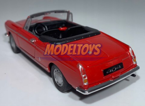 Peugeot 404 Cabriolet czerwony 1:34 Welly 43604F Peugeot 404 Cabriolet czerwony 1:34 Welly 43604F