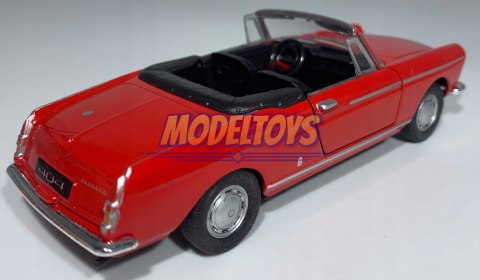 Peugeot 404 Cabriolet czerwony 1:34 Welly 43604F Peugeot 404 Cabriolet czerwony 1:34 Welly 43604F