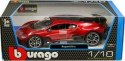 BUGATTI Divo 1:18 supercar red model BBurago 11045